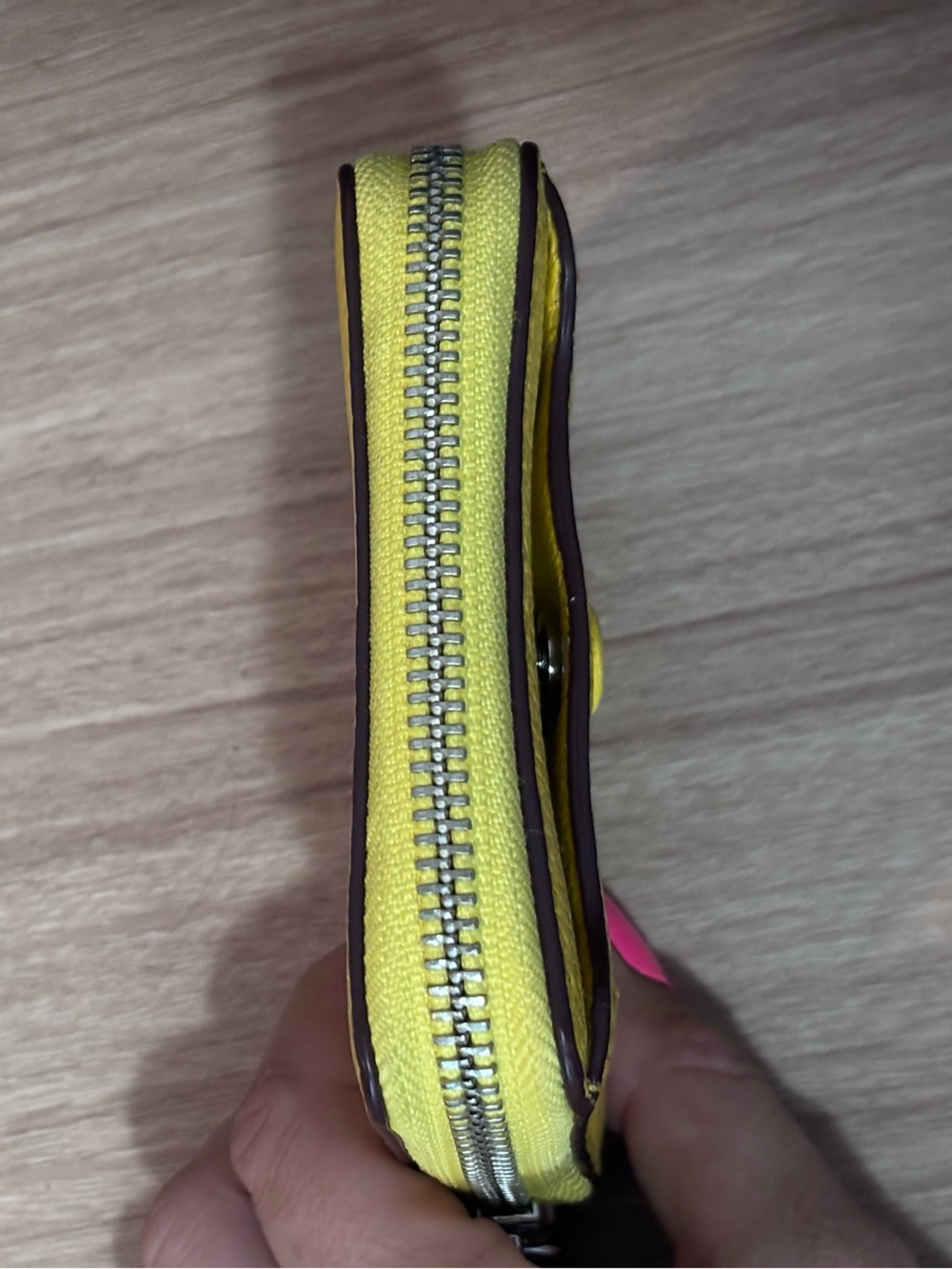 Marc Jacobs Sunshine Yellow Zip-Around Mini Wallet - Picture 5 of 7